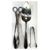 3pc Silver Plate Serving Utensils