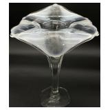 Antique Opalescent Jack in Pulpit Art Glass Vase