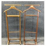 Pair Vintage Wooden Silent Butlers