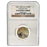 1987 Great Britain Queen Elizabeth Certified Pound