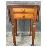 Antique Mahogany Drop Leaf Side Table