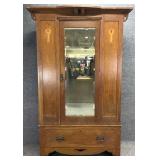 Antique Oak Arts & Crafts Armoire