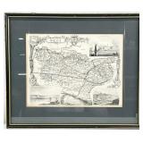 Antique Engraved Map of Kent by Thomas Moule