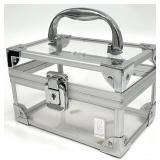 Vintage Caboodles Clear Hard Sided Makeup Case