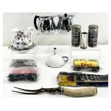 Vintage Serving Dishes & Asst Collectibles