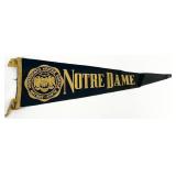 Vintage 1940s/50s Notre Dame University Pennant