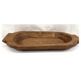 Vintage Style Carved Dough Bowl