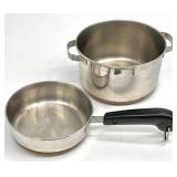 2pc Children's Revere Ware Pots