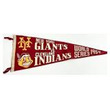 1954 World Series Pennant, NY vs Cleveland