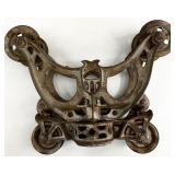 Antique J.M. Boyd's Cast Iron Hay Trolley