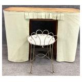 Kidney Shape Vanity w/ Bench