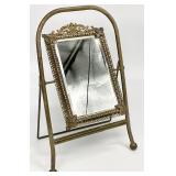 Antique Vintage Gold Filigree Tabletop Vanity