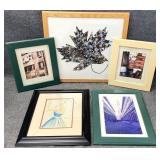 5pc Group Framed Art