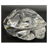 Signed Steuben Glass Turtle Hand Cooler
