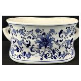 Blue & White Porcelain Footbath Planter