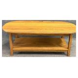 Oval Oak Coffee Table