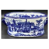 Blue & White Porcelain Footbath Planter