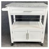 Stone Top Kitchen Island Cart