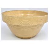 Large Antique / Vintage Yellow Ware Mixing Bowl