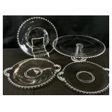 Candlewick / Candlewick Style Glass Cake Stand &