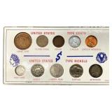 10pc US Cents & Nickels Set
