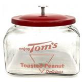 Vintage Style Glass Counter Advertising  Jar