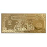 Gold Foil $2 1896 Educational Series Tribute Note