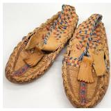 Vintage Child's Leather Moccasin Shoes
