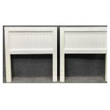 Pair White Twin Headboards