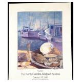 Signed North Carolina Seafood Festival 2012 Poster