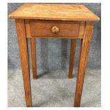 Antique Pine One Drawer Stand