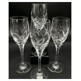 4 Mikasa Crystal Olympus Wine Glasses