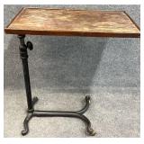 Cast Iron Base Accent Table