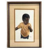 Tom McKinney Orig Painting, African American Boy