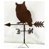 Rustic Metal Owl Weathervane