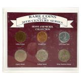 6pc Rare Coins of the 20th Century Set
