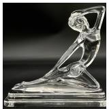 Kristol Color Art Deco Woman Sculpture Paperweight