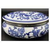International Silver Blue & White Porcelain