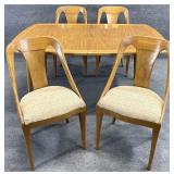 Mid Century Dining Table & 4 Chairs