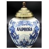 Vintage Oud Delft Blue & White Apothecary Jar