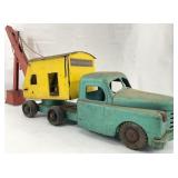 Structo Truck Flatbed Trailer & Sand Crane