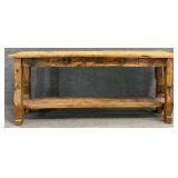 Rustic Two Drawer Console Table