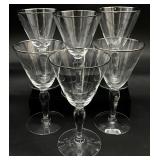 6 Platinum Rim Cordial Liquor Cocktail Glasses