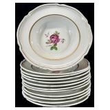 12 Castleton Dolly Madison Rim Soup Bowls