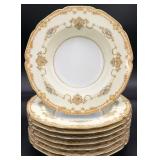 8 Noritake Mystery #87 Rim Soup Bowls