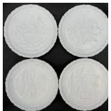 4 Fenton Art Glass Bicentennial Plates