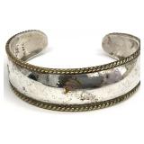 Vintage Sterling Silver Cuff Bracelet