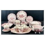 Johnson Bros Old Britain Castles Pink Dinnerware
