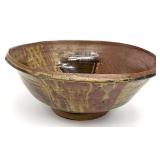 Artist Signed Hand Thrown Pottery Bowl