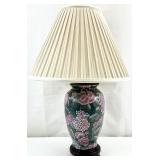 Hand Painted Chinoiserie Porcelain Lamp